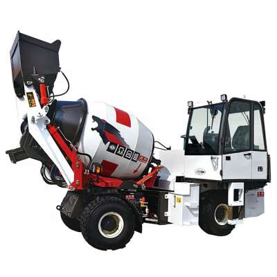 HB2500 mobile concrete mixer truck, self-loading concrete mixer, with unidirectional or bidirectional cab truck